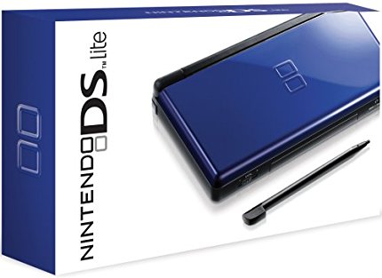 NDS: CONSOLE - DS LITE - COBALT BLUE/BLACK - INCL: CHARGER; STYLUS (USED)